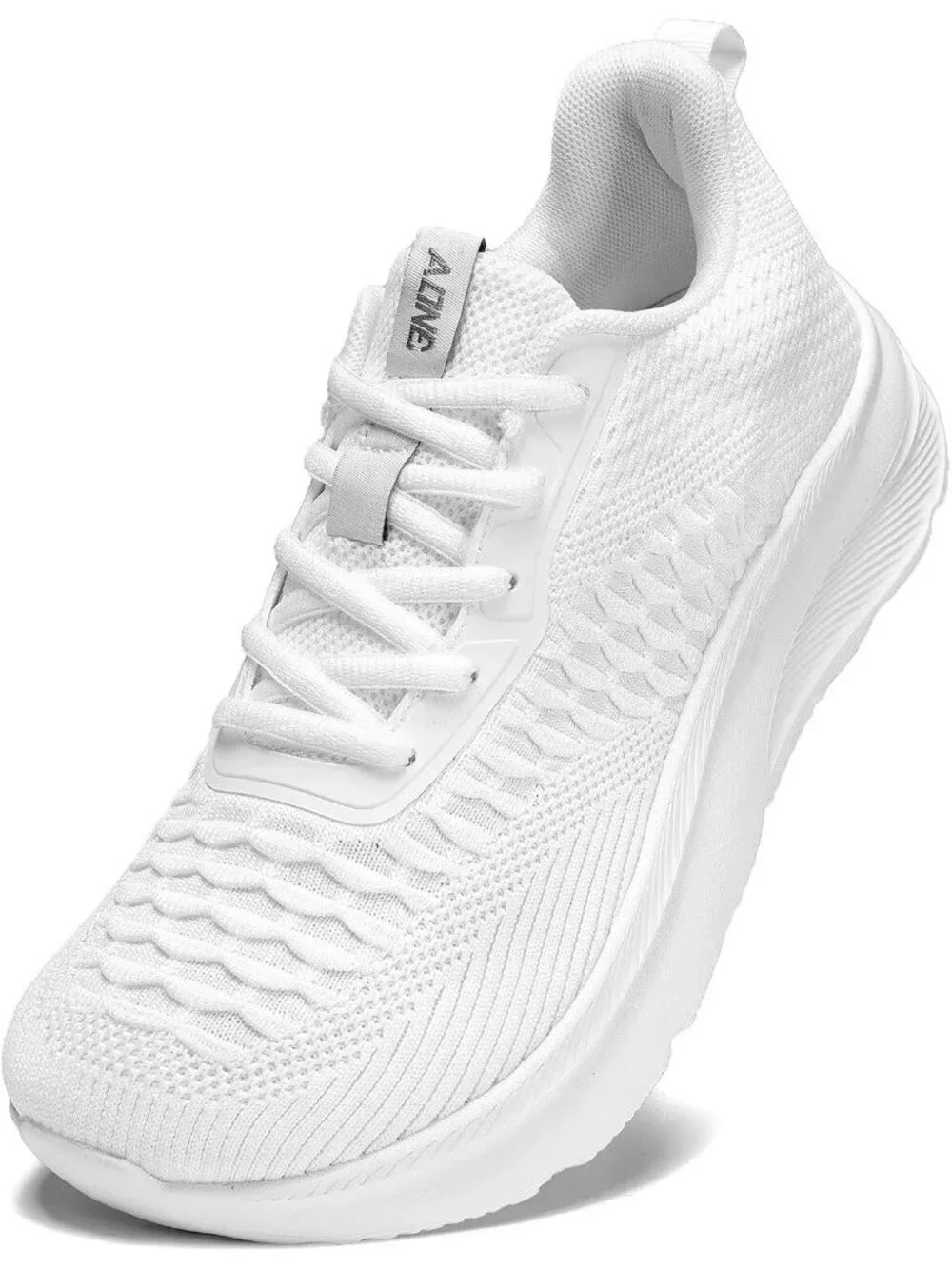 Men's White Wide Toe Walking Shoes Casual Trail Running Sneakers Cross Trainer